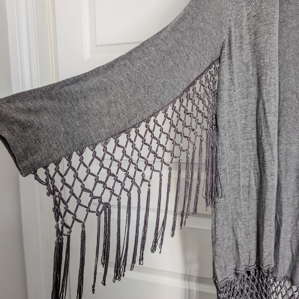 LAETITIA MEM | Tassel fringe cardigan | L-XL